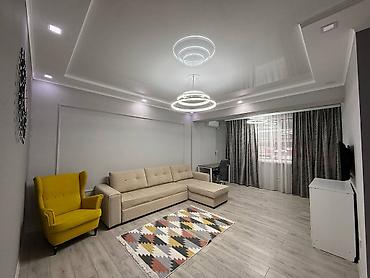 Продажа квартир: 2 комнаты, 60 м², Асанбай мкр Элитка, 1 этаж, Евроремонт — 1