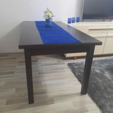 metbex masa: Qonaq masası, Açılmayan, Taxta, Dördbucaq masa