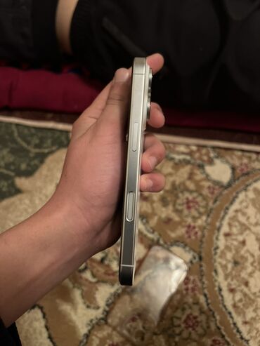 Apple iPhone: IPhone 16 Pro, Б/у, 256 ГБ, Серебристый, Чехол, 98 % — 2