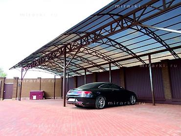 Навесы: Навес, Арочный, Металл, Поликарбонат, Новый, Бесплатный выезд — 2