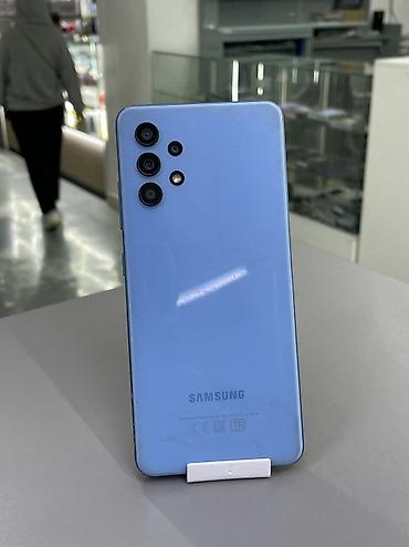 Уюлдук телефондор жана аксессуарлар: Samsung Galaxy A32, Колдонулган, 64 ГБ, түсү - Көгүлтүр, 2 SIM — 3