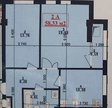 12: 2 комнаты, 58 м², Мед Академия Элитка, 12 этаж, ПСО (под самоотделку) — 3
