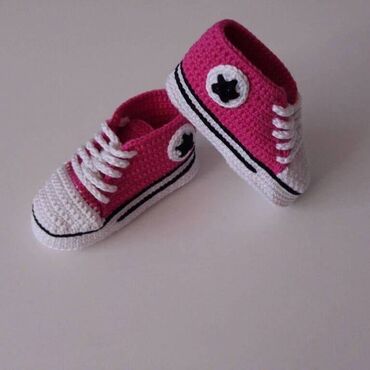 Patike: Heklane nehodajuće patike za bebe, dečake I devojčice, od pamučnog na lalafo.rs — 8 Patike: Heklane nehodajuće patike za bebe, dečake I devojčice, od pamučnog — 8