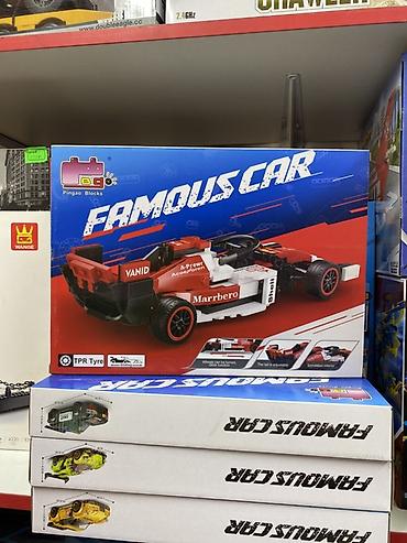 красный страитель: Конструктор гоночный болид Pingao Blocks Famous Car, модель 50014 — 2
