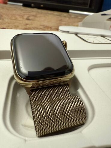 конвекторы бишкек цены: Apple Watch 7 Series 41mm Gold Stainless Steel АКБ 100% Ремешок