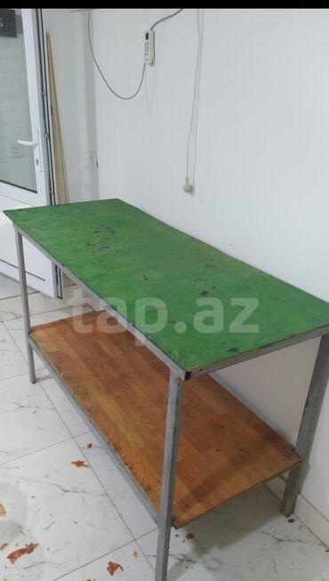 islenmis stol stul: İşlənmiş, Dördbucaq masa, Açılmayan, Metal, Azərbaycan