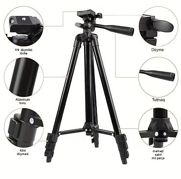 tereziler: Telefonlar üçün tripod. Güçlü aluminum korpus - üzərindəki hessas — 4