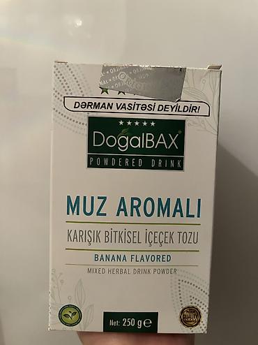 DoğalBAX Muz Aromalı Tam təbii kökəlmə içkisi sadəcə üst qutusu
