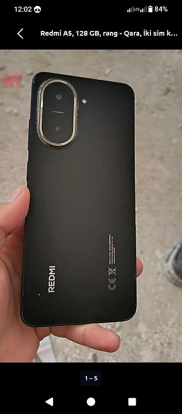 mikrofon tutucu: Redmi A5, 128 GB, rəng - Qara, İki sim kartlı — 1