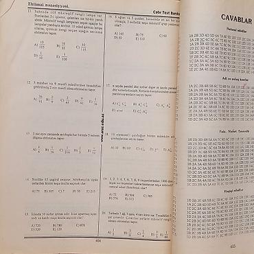 Testlər: 1)Riyaziyyat test toplusu. Üzünə fikir verməyin içi əla — 4