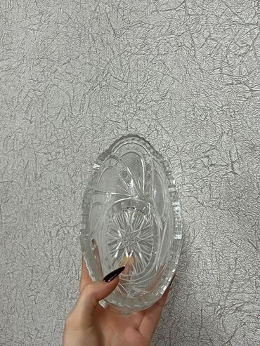 вазы для цветов чехия богемия: Xrustal Qab - Material: qalın, şəffaf kəsimli xrustal - Forma: oval