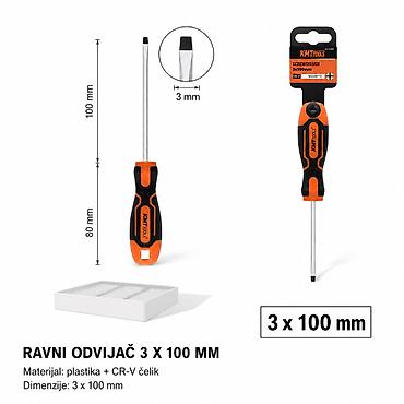 KMT Dvobojni šrafciger sa teksturom kože 2385561 - Tip: ravni odvijač