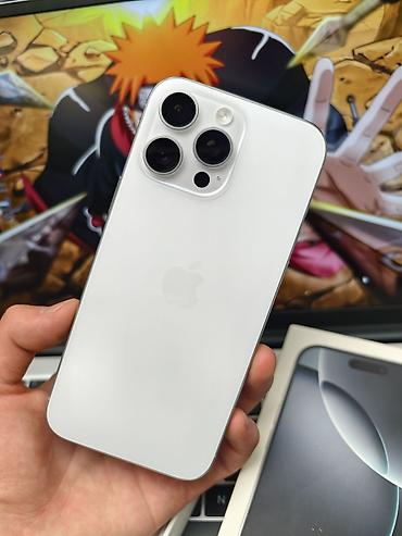 IPhone 16 Pro Max, Б/у, 512 ГБ, White Titanium, Коробка, 93 %
