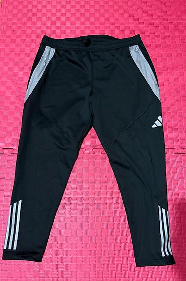 поясь: Мужской спортивный костюм, 2XL, Adidas, Новый, цвет - Черный, Самовывоз — 3