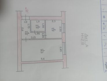 сниму дом на иссык куле: 1 бөлмө, 30 кв. м, 104-серия, 1 кабат, Евроремонт