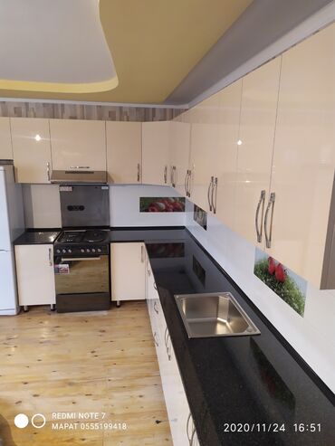 Кухонные гарнитуры: Кухонный гарнитур, Новый, цвет - Белый, МДФ, Бесплатная доставка — 19