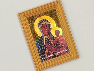 Ikona Matki Boskiej Częstochowskiej w drewnianej ramce. Używana, ale w