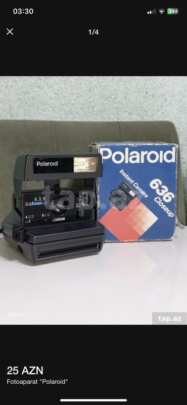 işlənmiş notebookların satışı: Polaroid fotoparat işləməsi üçün lent qoymaq lazımdır