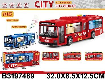 patike 4us: Autobus City Bus – plastična igračka vozilo sa pokretnim točkovima — 1