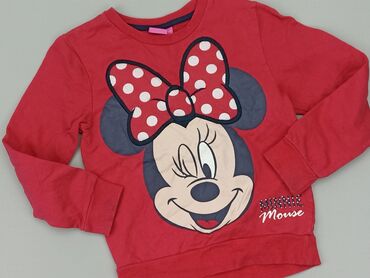 lekkie sweterki brudny róż: Bluza, Disney, 7 lat, 116-122 cm, stan - Dobry