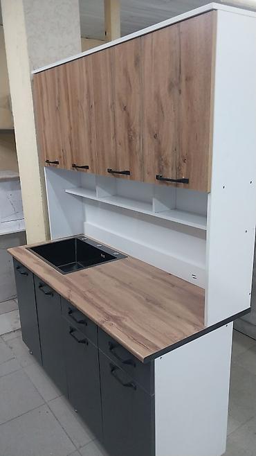 Кухонные гарнитуры: Кухонный гарнитур прямой, современный - Компоновка: нижний ряд тумб с — 2