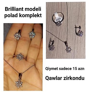 Bijuteriya dəstləri: Zərgərlik aksesuarları seçimi - Xupinq qolbaq: Rus qızılına bənzəyən — 27
