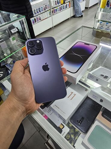 iphone 11pro телефон: IPhone 14 Pro, Колдонулган, Deep Purple, 88 %