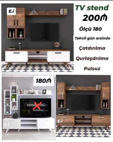 Çarpayılar: *TV stend / TV altı* ✔️Rəng seçimi var ✔️ *Şəhər daxili Çatdırılma və