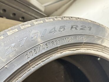 Шины: Шины 275 / R 21, Лето, Б/у, Комплект, Pirelli