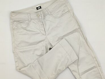 spodnie joggery moro damskie: H&M, Material trousers for women, size XL (EU 42)