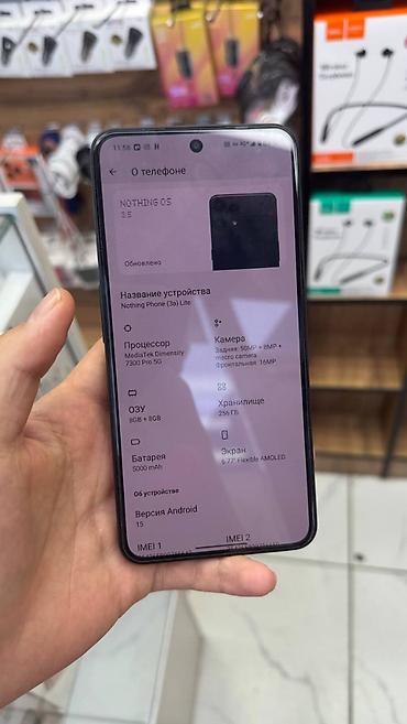 oneplus 15r бишкек: Nothing, Phone 3A, Б/у, 256 ГБ, цвет - Черный, 2 SIM — 1