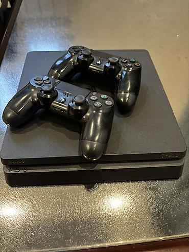 ps4 usb: Sony PlayStation 4 Slim /500gb - Rəng: qara, Slim korpus - Komplekt — 2