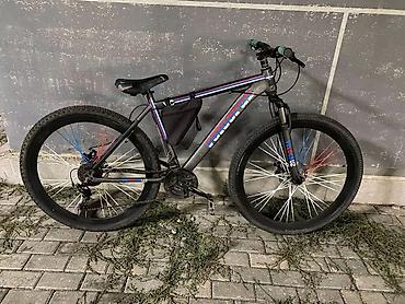 Спорт и хобби: Dağ velosipedi – 29” təkərlər, alüminium çərçivə, qabaq amortizator - — 8
