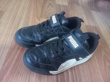 обувь 46 размер: Кожаные фирменные кроссовки Puma в хорошем состоянии