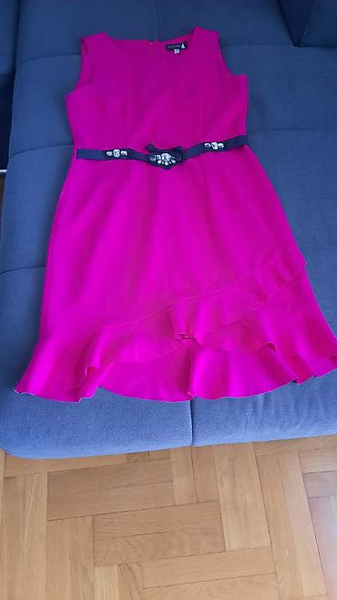 stradivarius helanke: Haljina – tamno roze, bez rukava, A kroj - Brend: Allegra (etiketa — 2