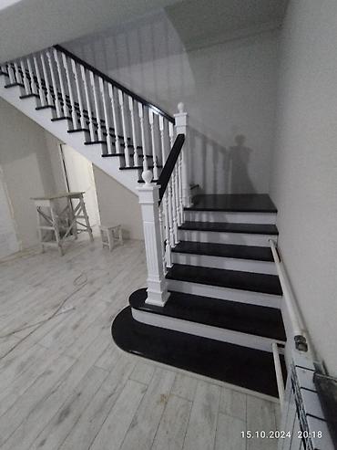 Деревянные лестницы: Деревянная лестница Для дома, Форма лестницы: П-образная — 19