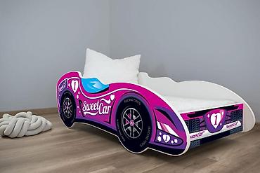hummel patike: Krevet za dečiju sobu sa dušekom za devojčice 160x80 cm (Formula 1) — 1