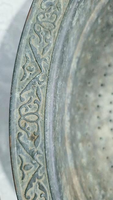 Qab-qacaq və mətbəx ləvazimatları: Vintage 2.7 kq mis süzgəc – dekorativ və kolleksiya üçün. Köhnə — 3