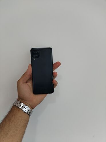 samsung a80 qiymeti azerbaycanda: Samsung Galaxy A12, 32 ГБ, цвет - Бежевый, Кнопочный, Отпечаток пальца, Две SIM карты