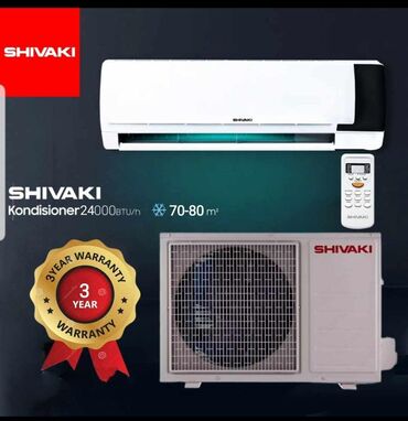 Kondisionerlər: Kondisioner Shivaki, 30-35 kv. m, Split sistem, Kredit yoxdur — 4