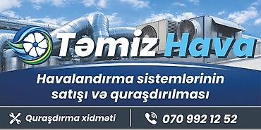 kompressor satisi: Məhsul: Havalandırma sistemləri və aksesuarları Havalandırma — 4