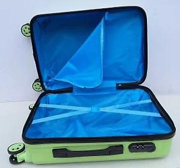 Rančevi, torbe i koferi: Dečiji koferi – set od 2 komada, zeleni, sa motivom malenog — 26