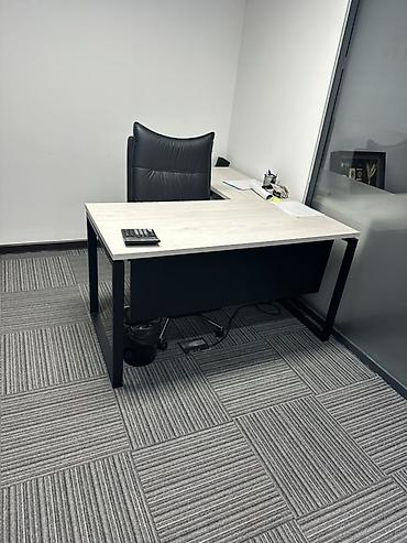 qoz sekili: Ofis mebel dəsti Menecer masa dəsti ( əsas masa1400*700*750 və yan — 1