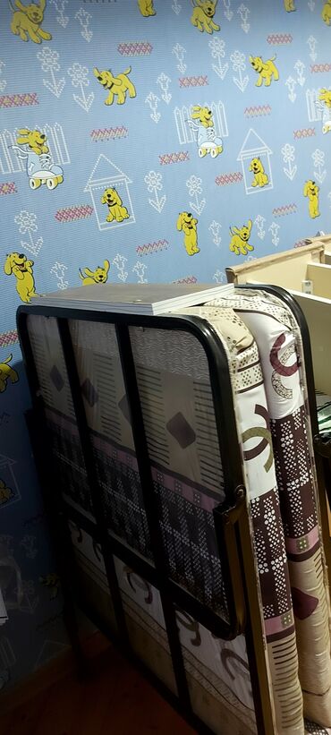 купить кровать трансформер: Новый, Односпальная кровать, С подъемным механизмом, С матрасом, Без выдвижных ящиков, Азербайджан