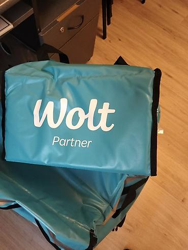 firi: Wolt Partner termo çatdırılma çantası - Rəng: firuzəyi (Wolt loqolu) — 2