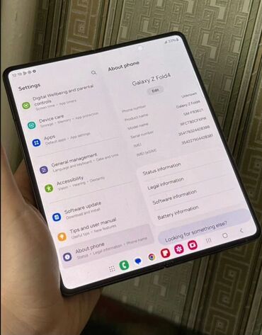 Samsung: Samsung Galaxy Z Fold 4, Б/у, 512 ГБ, цвет - Синий, 1 SIM, eSIM