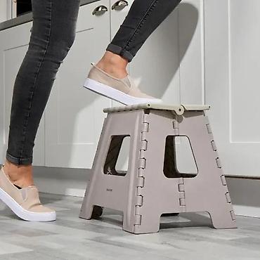 Ostali dečiji nameštaj: Preklopna plastična sklopiva stolica/tabure – HOBBY - Višenamenska — 7