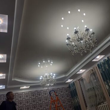 Натяжной потолок: Натяжной потолок 3D потолки, Глянцевое, Матовое Бесплатный замер, Гарантия, Демонтаж — 11