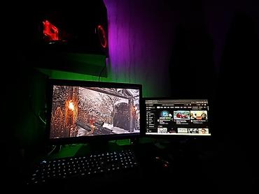 Masaüstü kompüterlər və iş stansiyaları: İki monitorlu oyun/iş stansiyası – tam masaüstü PC komplekti (Ps5 — 3