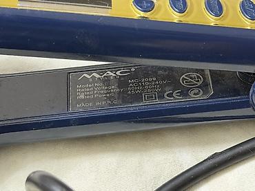 maca cayı: MAC Styler saç düzləndirici - Model: MC-2099 - Gərginlik: AC 110–240V — 2